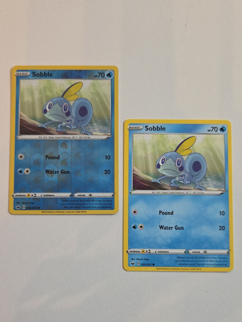 Pokemon Sobble Trading Cards